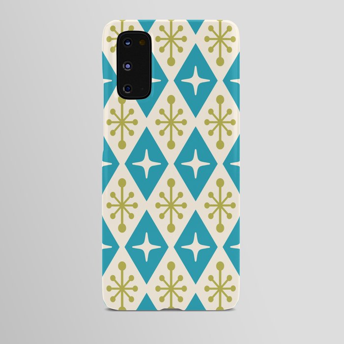 Mid Century Modern Atomic Triangle Pattern 108 Android Case