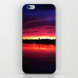 Serene Lake Sunset iPhone Skin