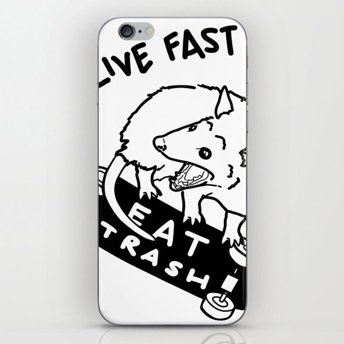 Live Fast Eat Trash iPhone Skin