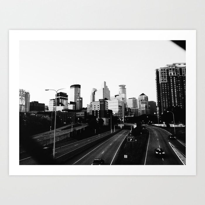 Minneapolis Skyline Art Print by Ash & James | Society6