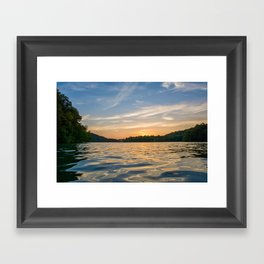 Lake Sunset, Dale Hollow Framed Art Print