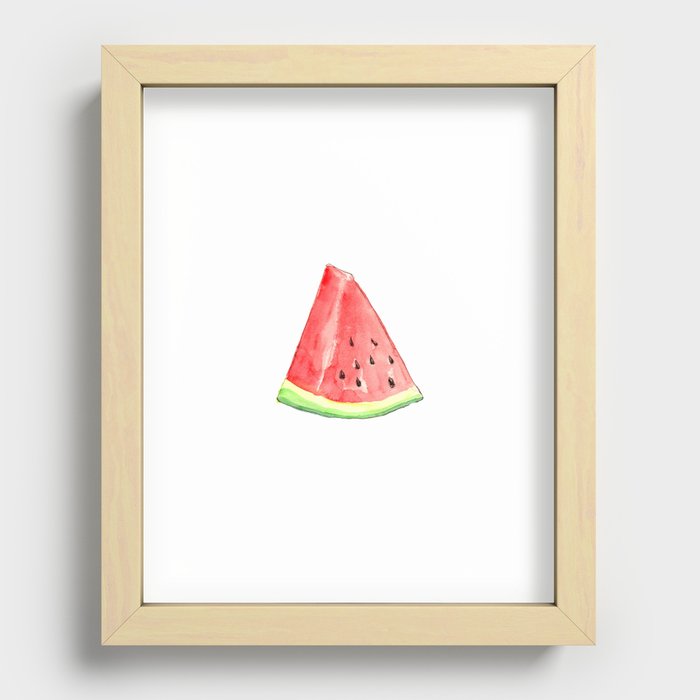 Watermelon Red Piece Recessed Framed Print