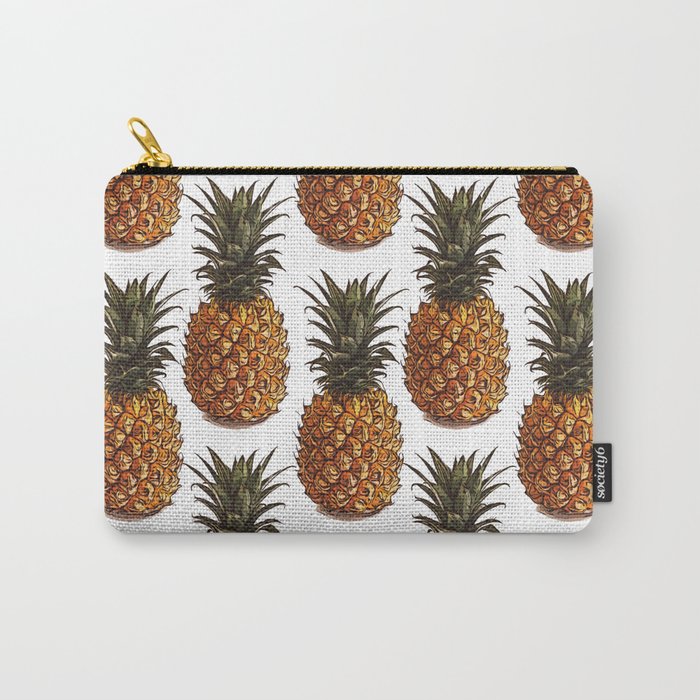 Pineapple Pattern Vector Carry-All Pouch