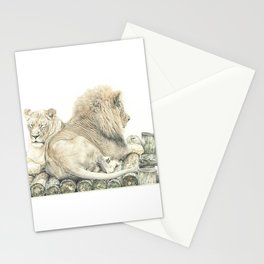 Lions at Rest Stationery Card
