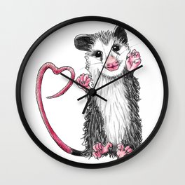 I couldn't opossumly love you more Wall Clock