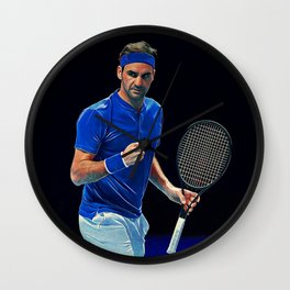 Tennis legend Roger Federer Wall Clock