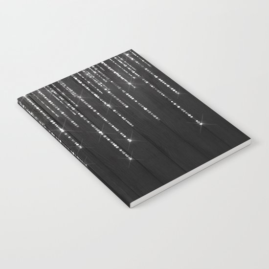 Fairy Lights on Wood 02 Notebook