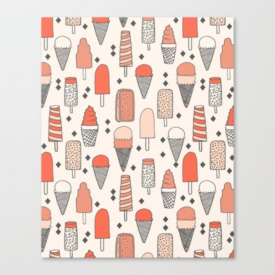 Ice Cream Season Canvas Print