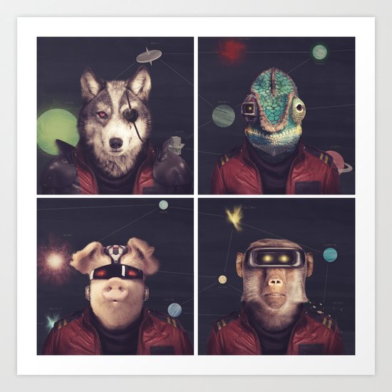 Star Team - Pirates of Lylat Art Print