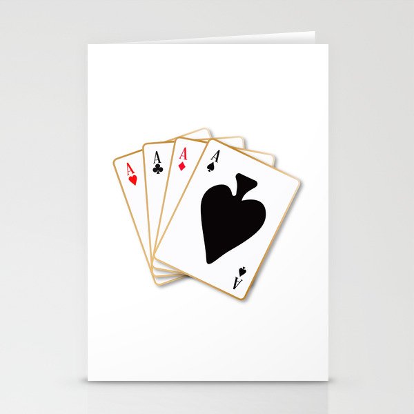 Four Aces Stationery Cards