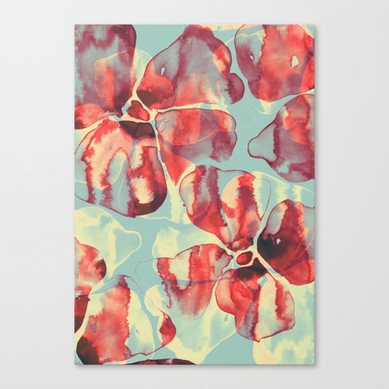 Ink Flowers Canvas Print