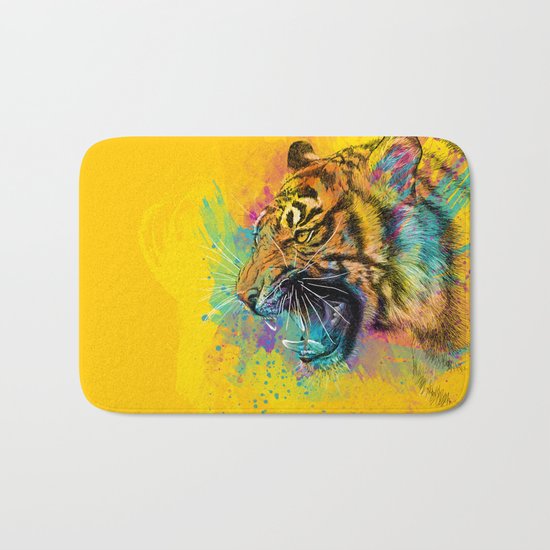 Angry Tiger Bath Mat