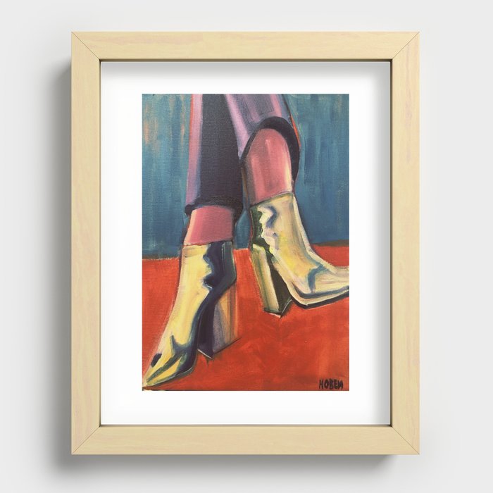 Funky Boots Recessed Framed Print