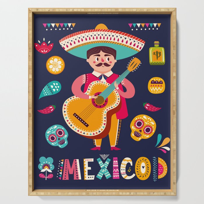 Mexico Poster 1 Serving Tray