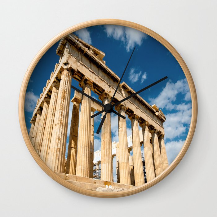 Parthenon Greece Wall Clock