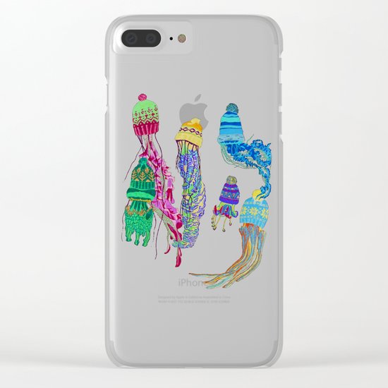 Cool Jellyfish 2 Clear iPhone Case