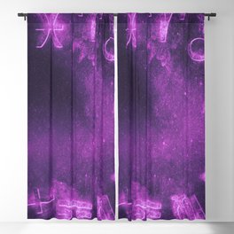 Astrological zodiac signs horoscope circle. Abstract night sky background Blackout Curtain