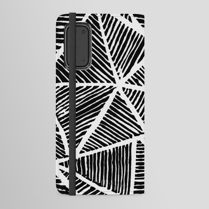 Geometry Black Lines Android Wallet Case