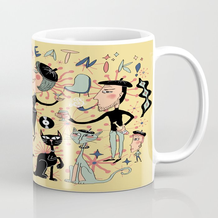 1950's Beatnik Style Coffee Mug
