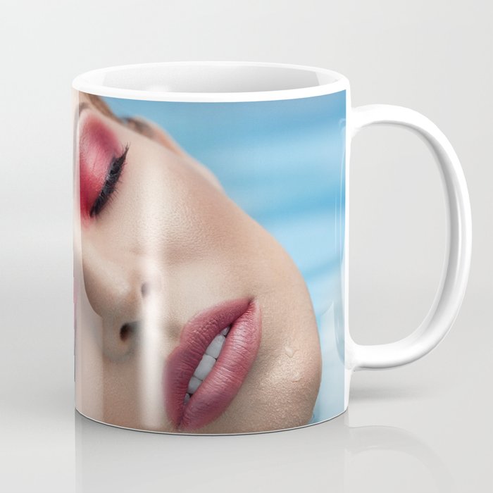Do Androids Dream of Electric Sheep; female dreaming in water portrait color photograph - photography - photographs Coffee Mug