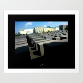Plaza del holocausto Berlin Art Print