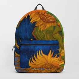 Vincent van Gogh Vase with Five Sunflowers Backpack | Vincent, Sunflowers, Painting, Five, Vangogh, Vase, Oil, With 