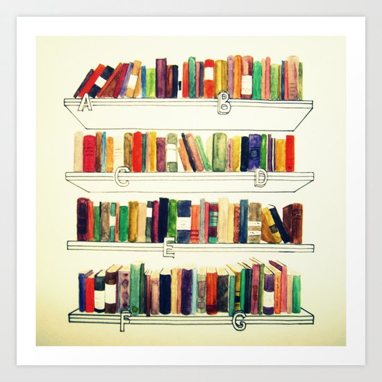 Books Art Print