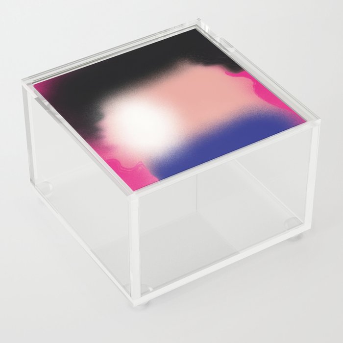 Vibrant pink spread abstract Acrylic Box