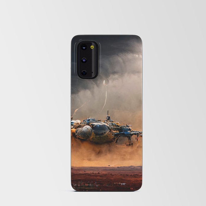 Landing on a new planet Android Card Case