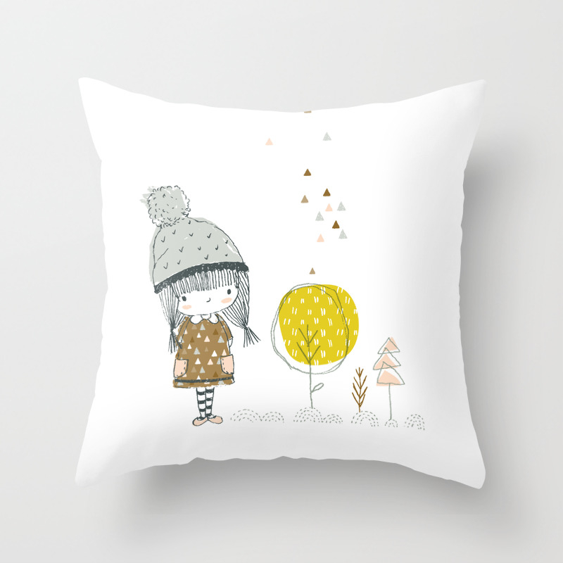 Cute Whimsical Girl Throw Pillow By Lisa Glanz Society6