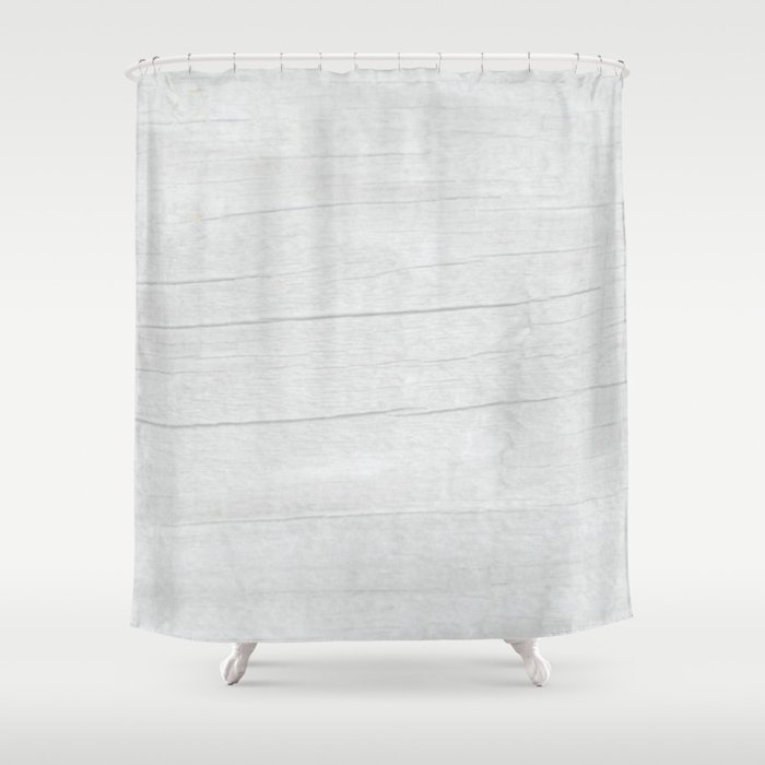 Gray Weathered Wood Shower Curtain