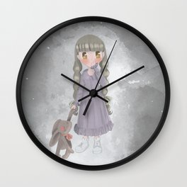 little rabbit Wall Clock