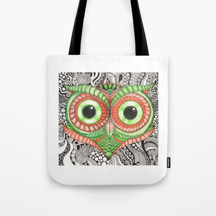 Ornamental Owl Tote Bag By Squidoodle Ornamental Owl Tote Bag By Squidoodle