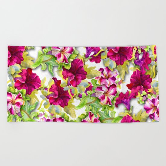 Purple Paradise Beach Towel