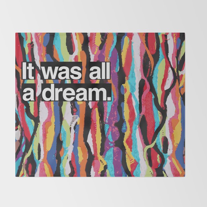 "It Was All A Dream" Biggie Small Inspired Hip Hop Design Decke