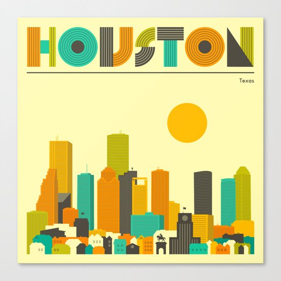 HOUSTON SKYLINE Canvas Print