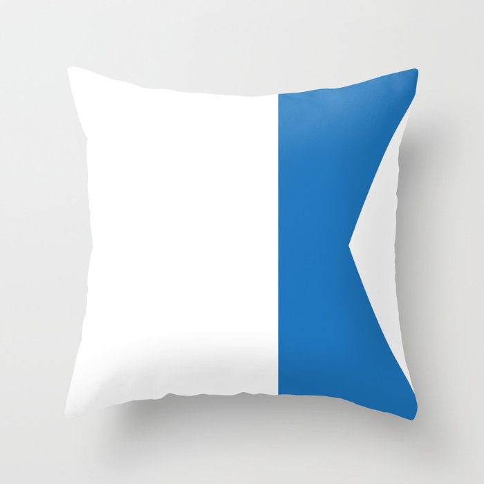 Nautical Flag A Throw Pillow
