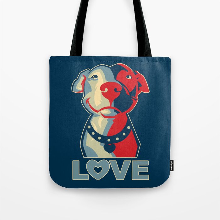 Pitbull - Love Tote Bag