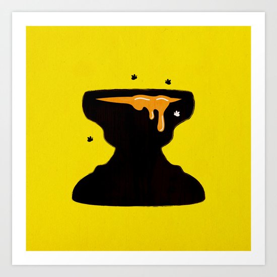 Honey Bear Art Print