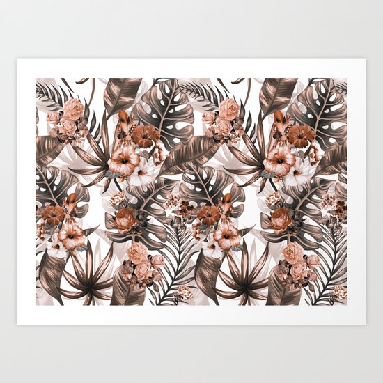 Tropical Pattern Art Print