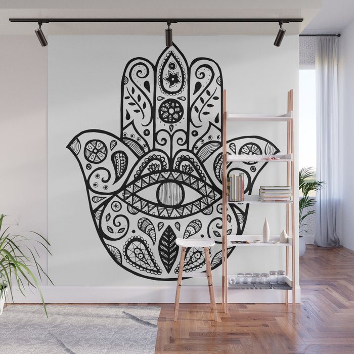 The hamsa hand Wall Mural