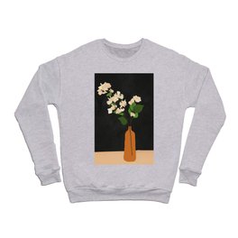 Branches Blooming Black Crewneck Sweatshirt