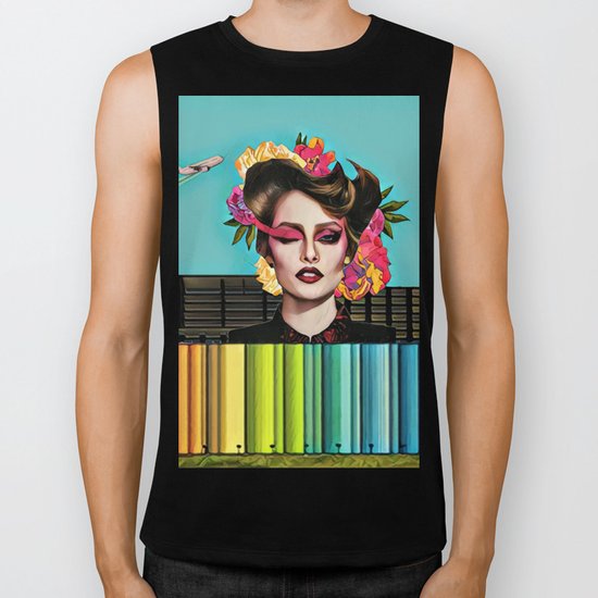 Airplane Biker Tank