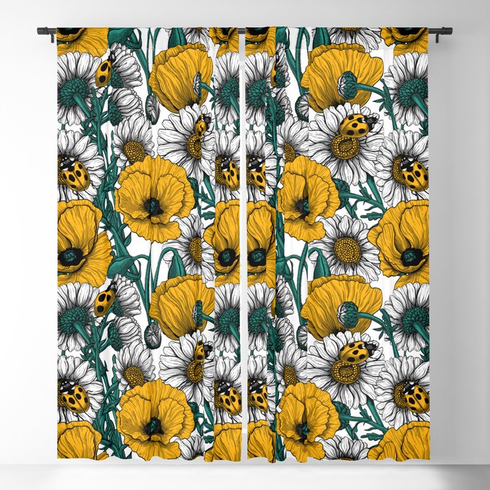 The meadow in yellow Blackout Curtain