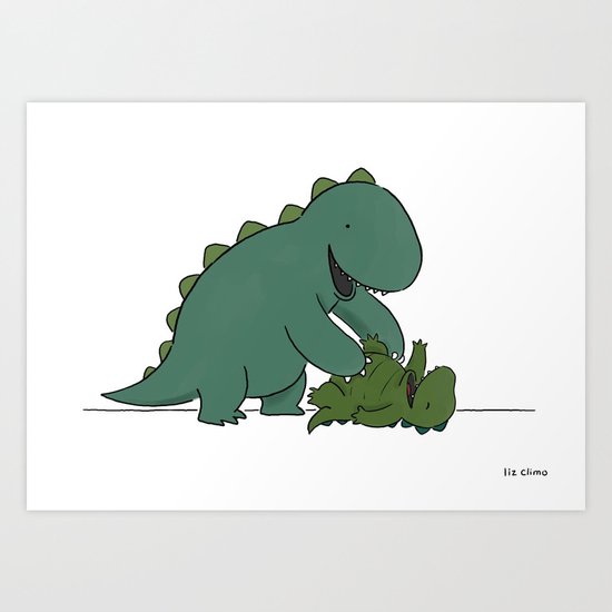 Tickle Monster Art Print