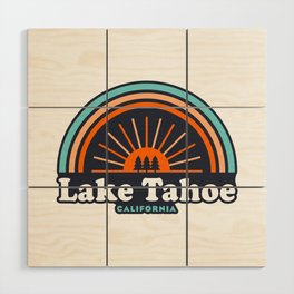 Lake Tahoe California Rainbow Wood Wall Art
