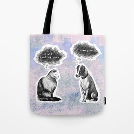 Cats and Dogs Tote Bag
