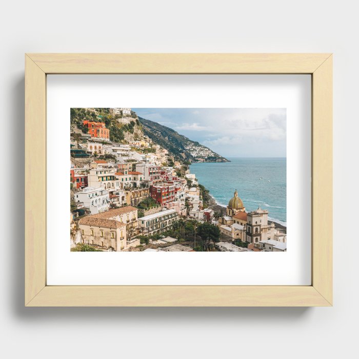 Positano In Late Afternoon Recessed Framed Print