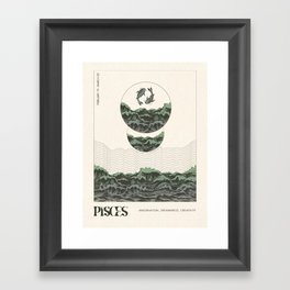 Pisces Zodiac Art Framed Art Print