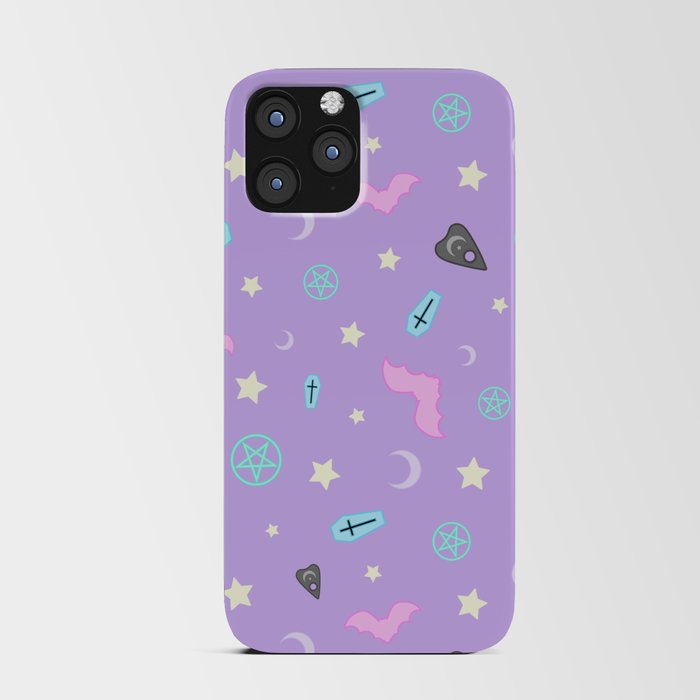 Pastel Goth Occult Pattern iPhone Card Case